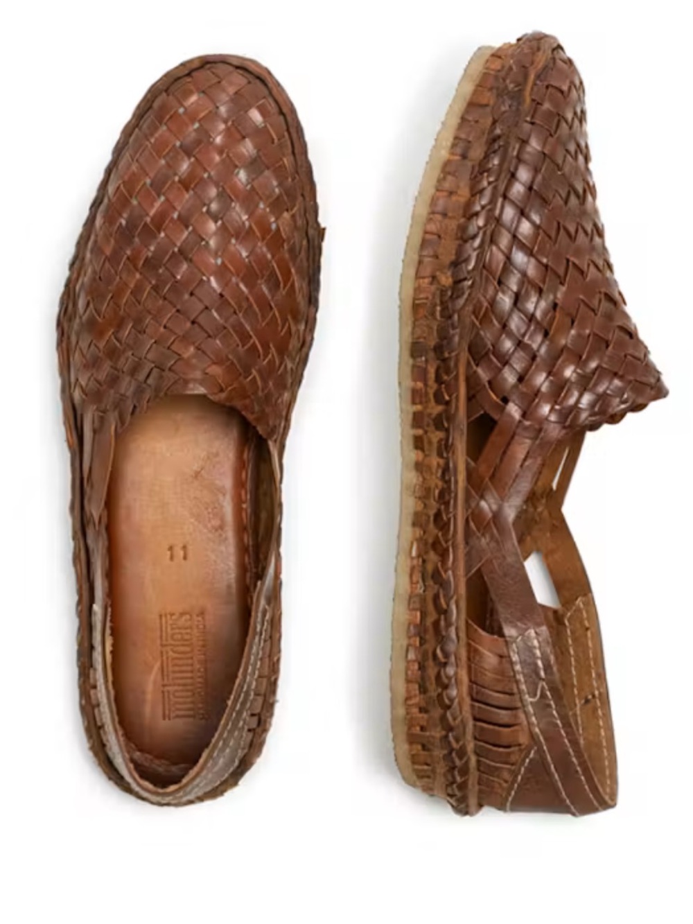 Mohinders W7 Woven Shoe in Oiled Leather